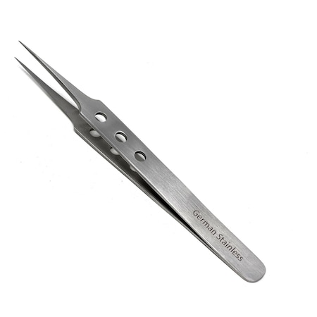 A2Z Scilab Volume Eyelash "A" Type Straight Fine Point Tweezer Fenestrated Grip A2Z-ZR312